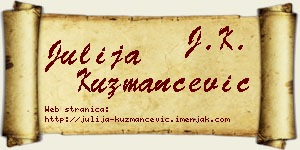 Julija Kuzmančević vizit kartica